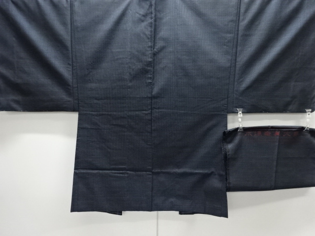 JAPANESE KIMONO / UNUSED MENS HAORI / SILK / DORO OSHIMA TSUMUGI